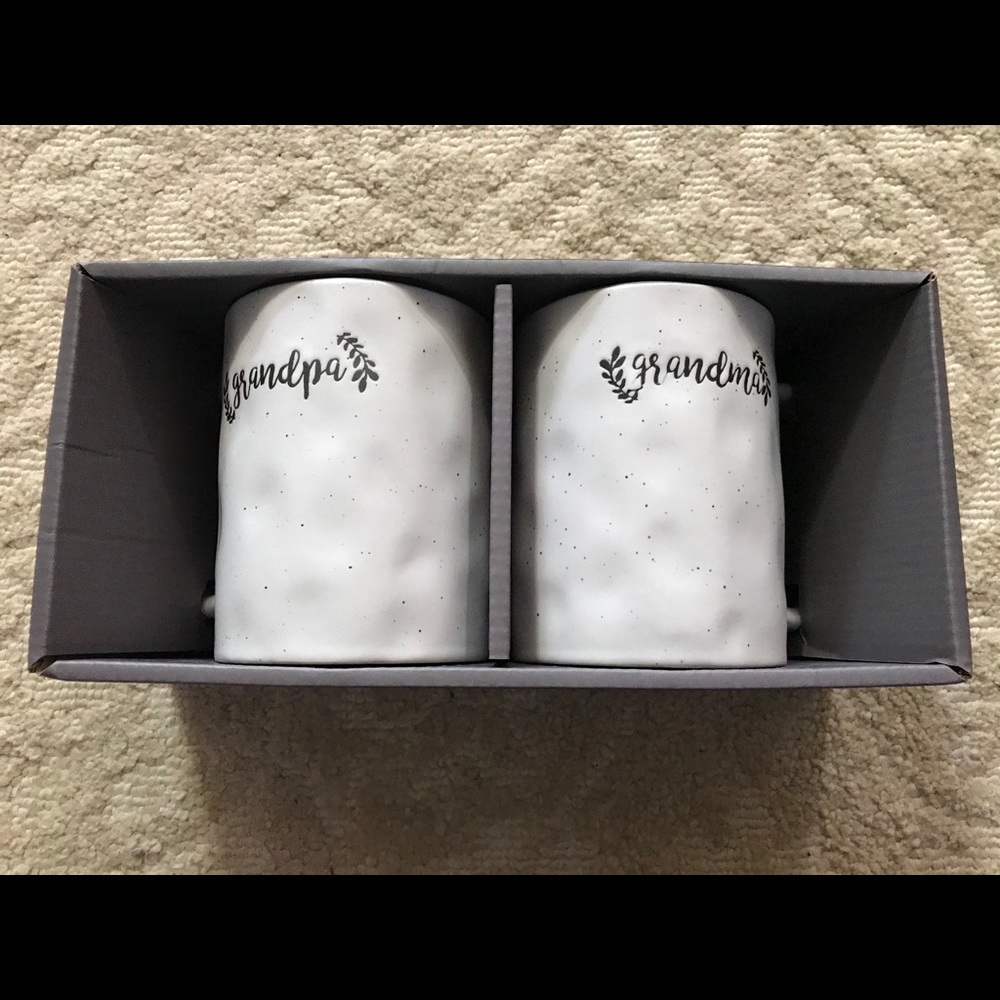 Ceramic “Grandma & Grandpa” coffee mugs